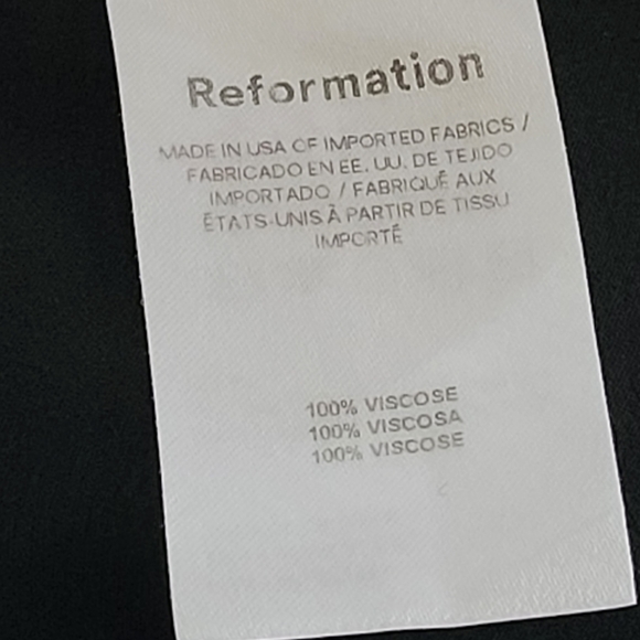 REFORMATION WOODSON LACE MIDI DRESS IN BLACK - Picture 11 of 11